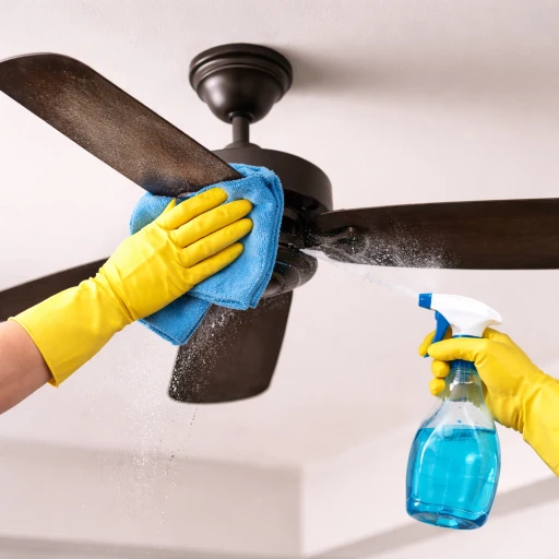 Ceiling fan cleaning
