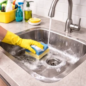 Kitchen Sink & under the sink