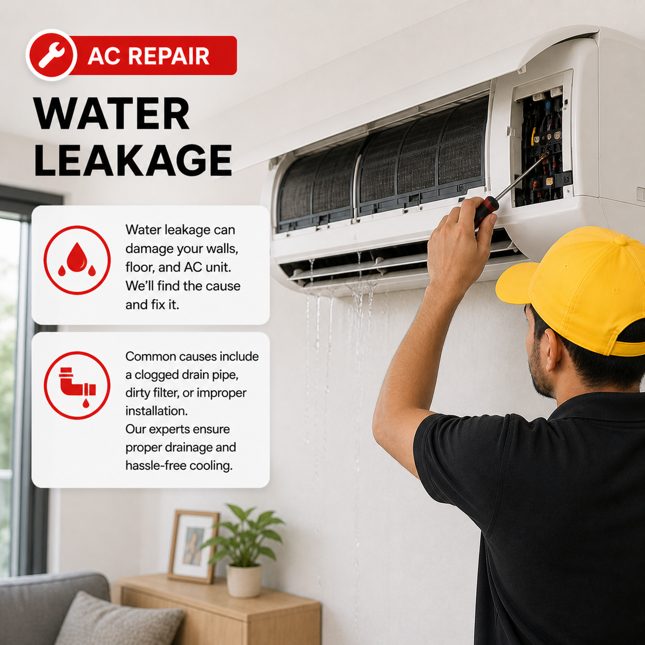 AC Water leakage